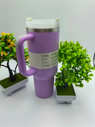 2025 New HOT Large Capacity 40Oz Stainless Steel Vacuum Flask - Insulated Tumbler Cup with Lids and Straws, Perfect for Travel